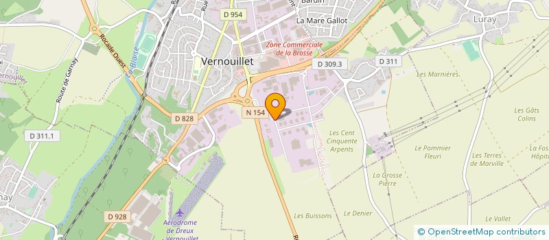 localisation de l'entreprise SCM POLE SANTE AMPERE à VERNOUILLET