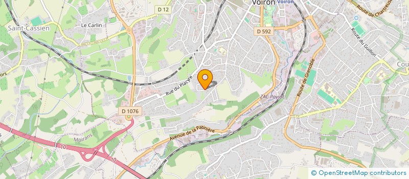 localisation de l'entreprise SCM POLE SANTE CHIRENS  VOIRON