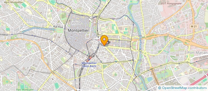 localisation de l'entreprise SCM POLYGONE REEDUCATION à MONTPELLIER