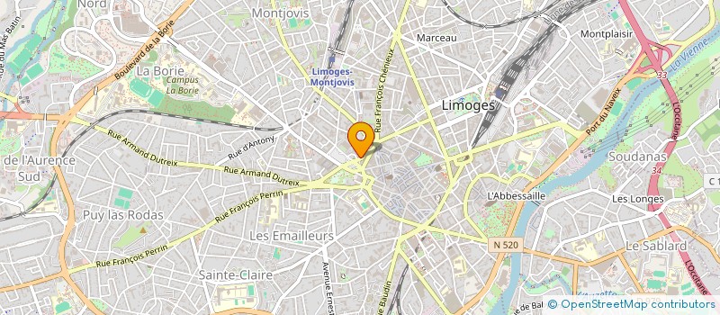 localisation de l'entreprise SCM POMMIER - SUFFYS à LIMOGES