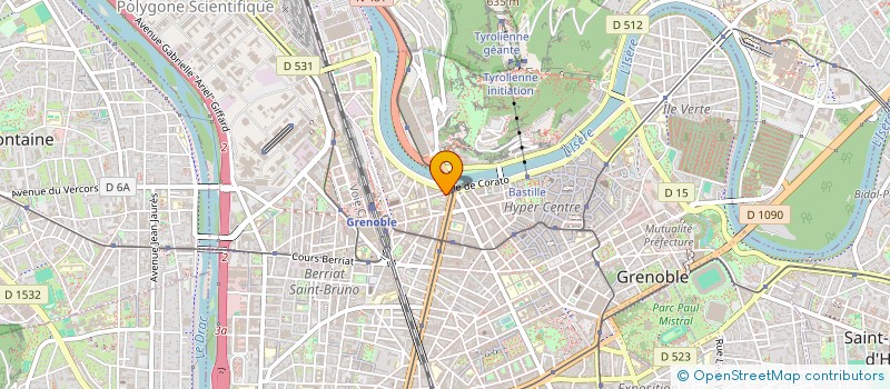 localisation de l'entreprise SCM PORTE DE FRANCE  GRENOBLE