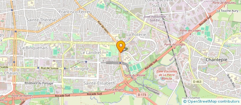 localisation de l'entreprise SCM POTERIE SANTE  RENNES