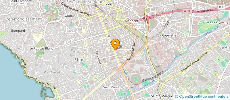 localisation de l'entreprise SCM PRADO LOUVAIN à MARSEILLE
