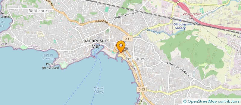 localisation de l'entreprise SCM PRATICIENS ART DENTAIRE à SIX-FOURS-LES-PLAGES