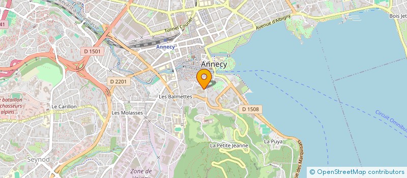 localisation de l'entreprise SCM PRATICIENS RESONNANCE à ANNECY