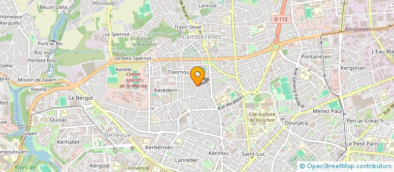 localisation de l'entreprise SCM QUENTEL LE GRIGNOU à BREST