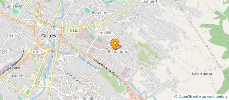 localisation de l'entreprise SCM R FABRE LESTEL C LALANNE F BORG DUVA à CASTRES