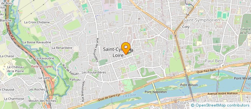 localisation de l'entreprise SCM R.T.ASSOCIES à SAINT-CYR-SUR-LOIRE