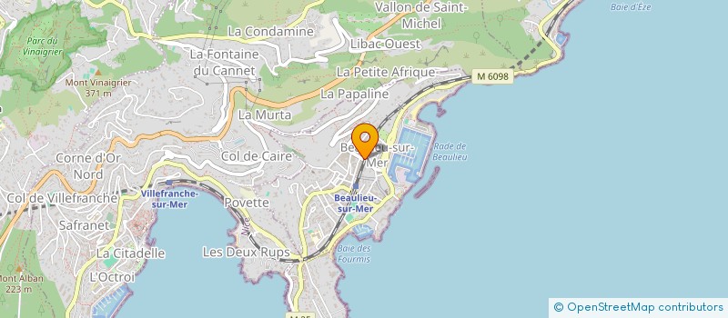 localisation de l'entreprise SCM RADIO BEAULIEU  BEAULIEU-SUR-MER