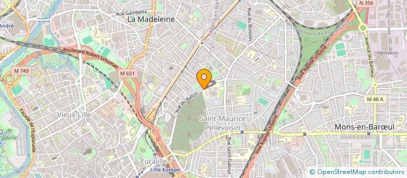 localisation de l'entreprise SCM RADIOCARD à LILLE