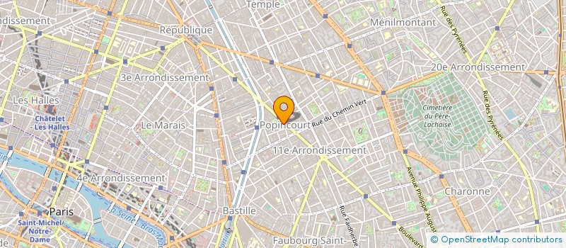 localisation de l'entreprise SCM RADIOLOGIE 88 BD VOLTAIRE à PARIS