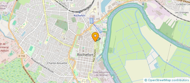 localisation de l'entreprise SCM RADIOLOGIE CLINIQUE PUJOS  ROCHEFORT