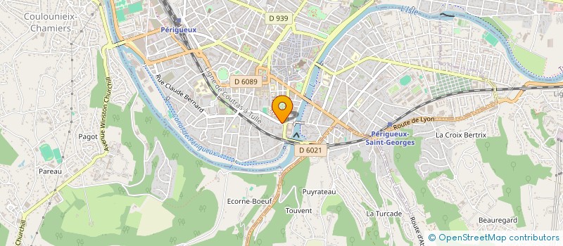 localisation de l'entreprise SCM RADIOLOGIE DE THIVIERS  PERIGUEUX