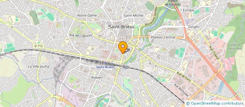 localisation de l'entreprise SCM RADIOLOGIE ECHOGRAPHIE CLEMENCEAU à SAINT-BRIEUC