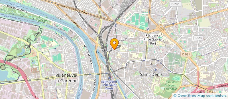 localisation de l'entreprise SCM RADIOLOGIE INTERVENTIONNELLE à SAINT-DENIS