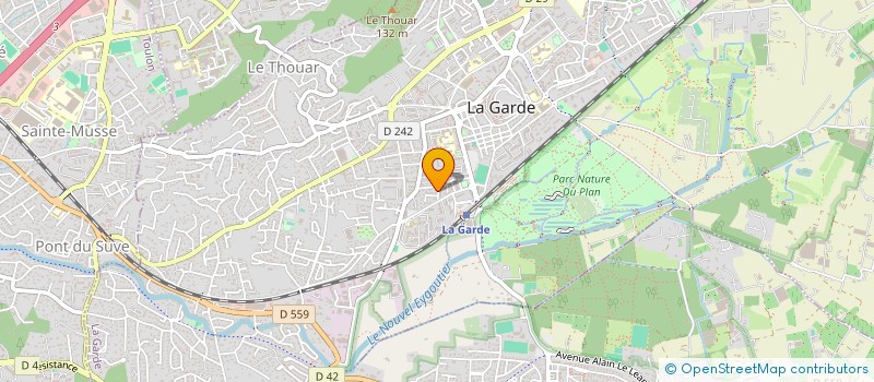 localisation de l'entreprise SCM RADIOLOGIE LA GARDE LE PRADET  LA GARDE