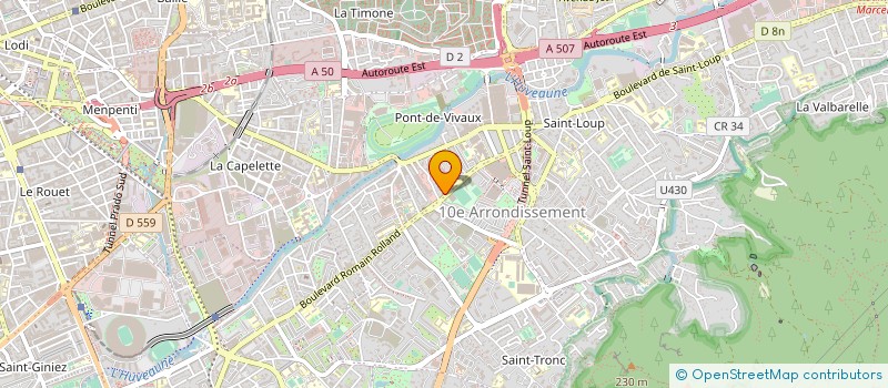 localisation de l'entreprise SCM RADIOLOGIE PONT DE VIVAUX à MARSEILLE