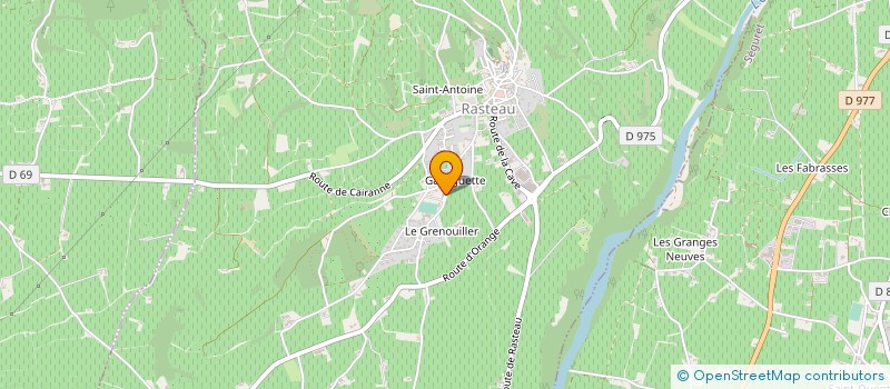 localisation de l'entreprise SCM RASTEAU KINES  RASTEAU