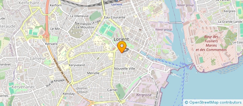 localisation de l'entreprise SCM RAUDE-BARON à LORIENT