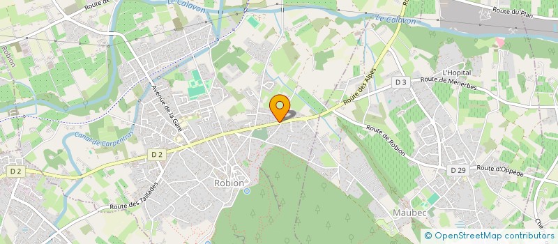 localisation de l'entreprise SCM RAYMOND-GOURIO à ROBION