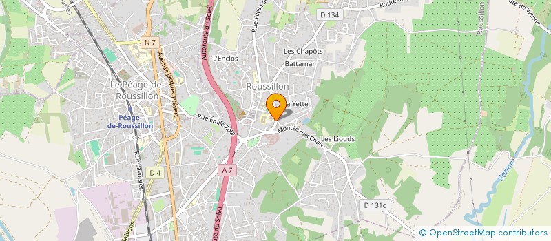 localisation de l'entreprise SCM REGENCE à ROUSSILLON