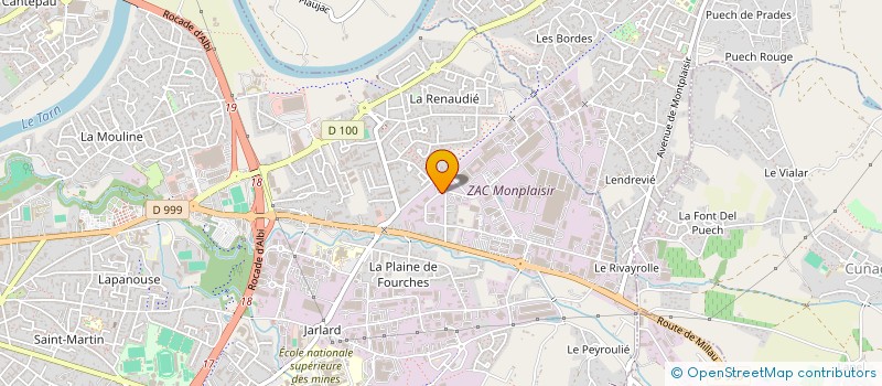 localisation de l'entreprise SCM RENAULD & TRAN  ALBI