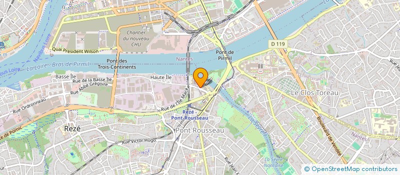 localisation de l'entreprise SCM REZE OPHTALMOLOGIE à NANTES