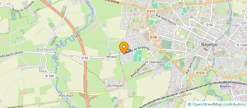 localisation de l'entreprise SCM RHUMADERMA  BAYEUX