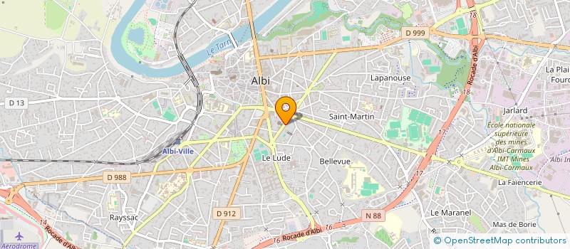 localisation de l'entreprise SCM RHUMALBI à ALBI