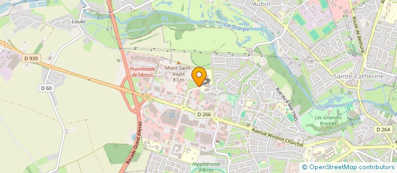 localisation de l'entreprise SCM RHUMATO ARRAS à ARRAS