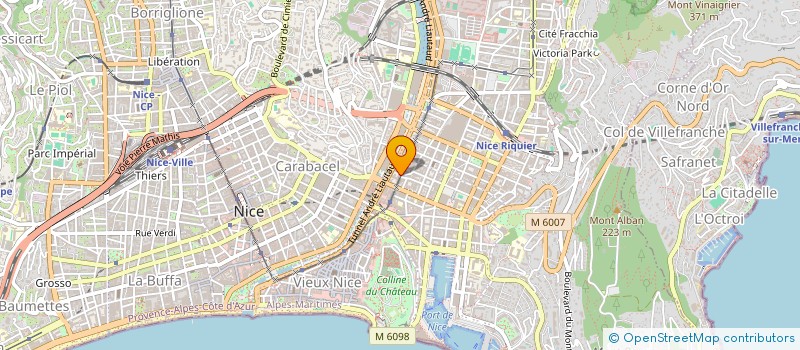localisation de l'entreprise SCM RIBEYRE CIOTTI à NICE