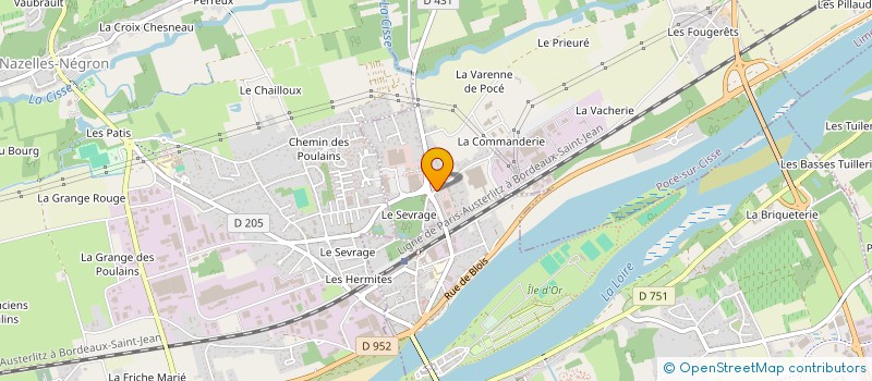 localisation de l'entreprise SCM RICHARD ET VISSAC  POCE-SUR-CISSE