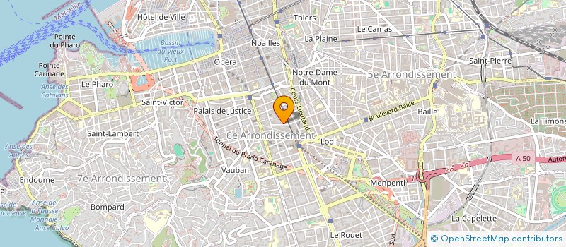 localisation de l'entreprise SCM RICHELME ET GARDELLA à MARSEILLE