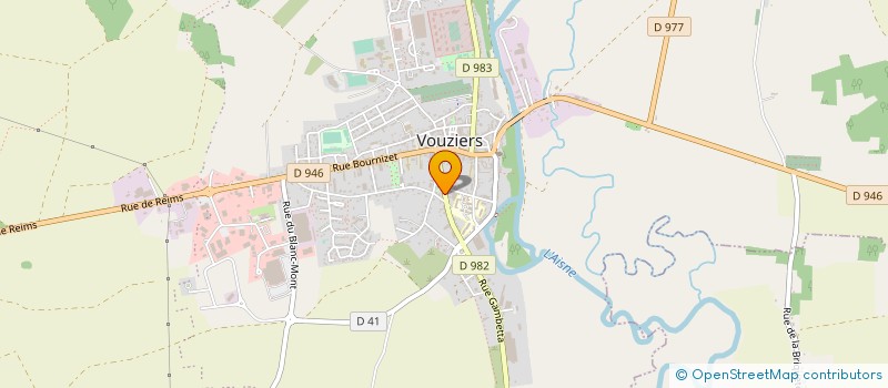localisation de l'entreprise SCM RIMBAUD VERLAINE à VOUZIERS