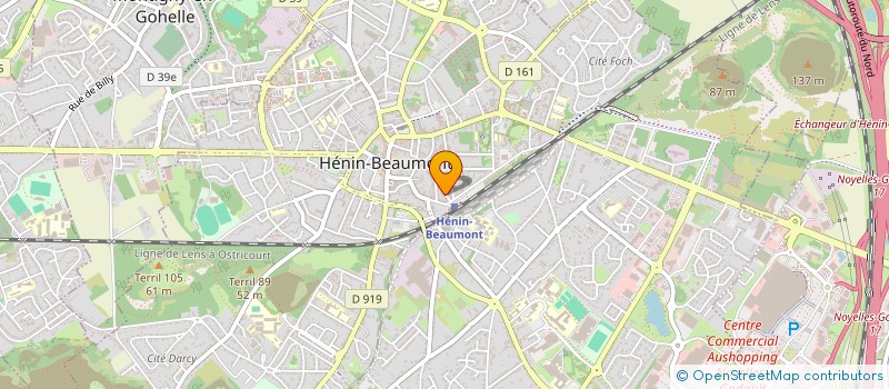 localisation de l'entreprise SCM RINGARD BOUQUET  HENIN-BEAUMONT