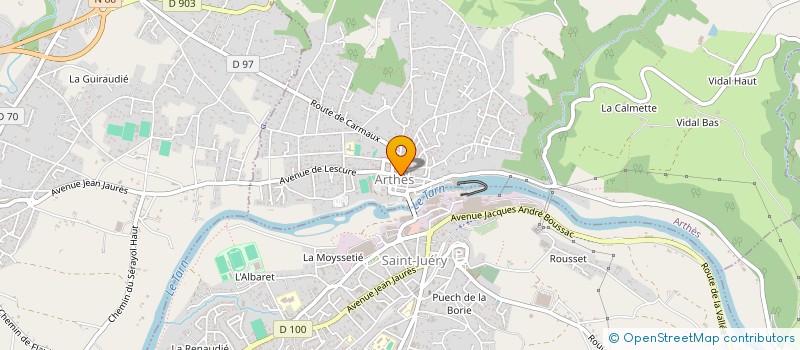 localisation de l'entreprise SCM RIOLS  ARTHES