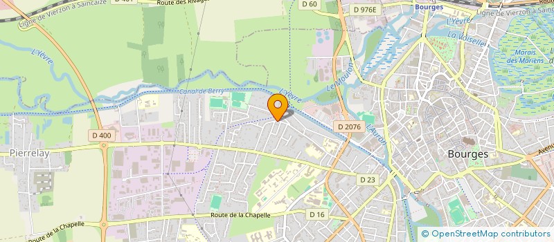 localisation de l'entreprise SCM RIVIERE - ZANICHELLI - DANGLA - DELOIRS à BOURGES