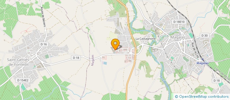 localisation de l'entreprise SCM ROCH DELORT  MAGALAS