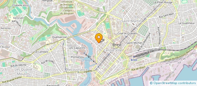 localisation de l'entreprise SCM ROCHEDREUX DAGRON HOUET à BREST