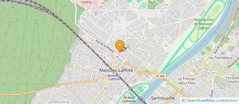 localisation de l'entreprise SCM ROCHER & ASSOCIES à MAISONS-LAFFITTE