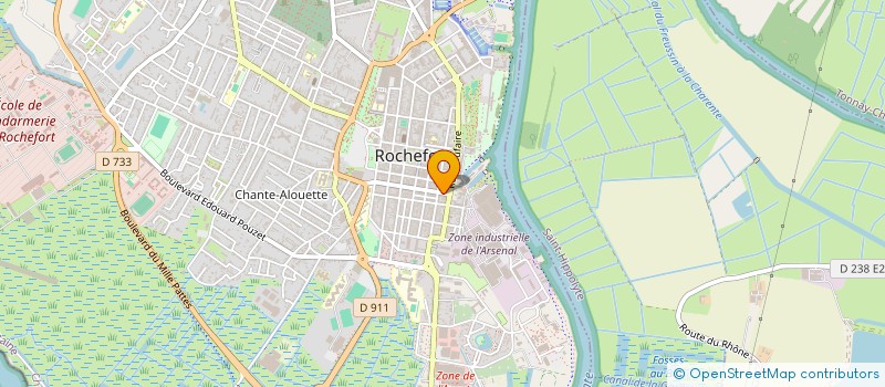 localisation de l'entreprise SCM ROMULUS  ROCHEFORT