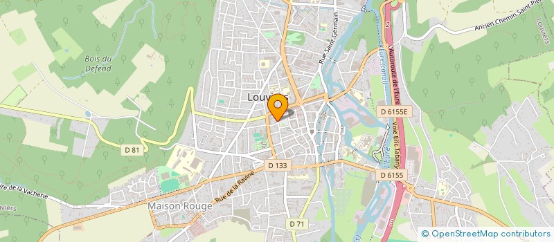 localisation de l'entreprise SCM ROSINI  LOUVIERS