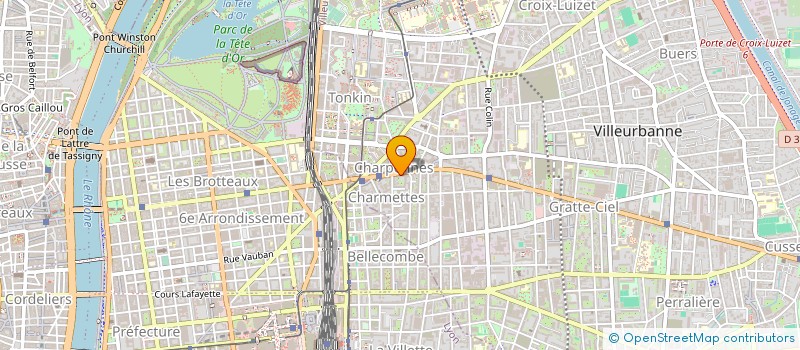 localisation de l'entreprise SCM ROSSI GEBUHRER  VILLEURBANNE