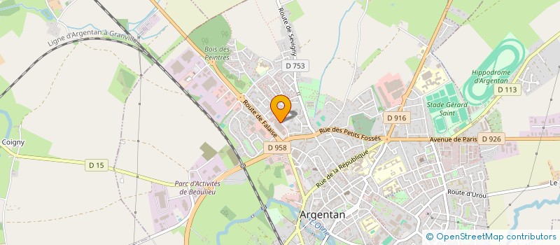 localisation de l'entreprise SCM ROUX OLIVIER à ARGENTAN