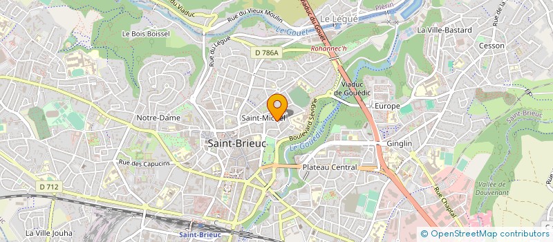 localisation de l'entreprise SCM ROUXEL SERGE ET SAINTILAN JEAN à SAINT-BRIEUC