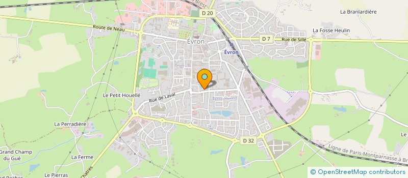 localisation de l'entreprise SCM ROZET-COUDRE  EVRON