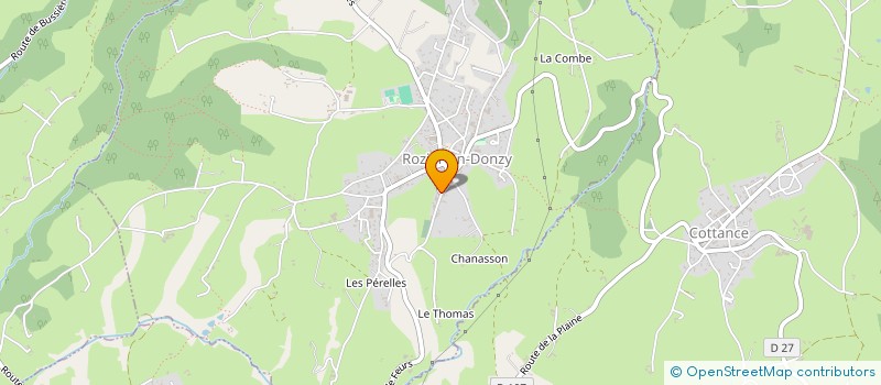 localisation de l'entreprise SCM ROZIEROISE  ROZIER-EN-DONZY