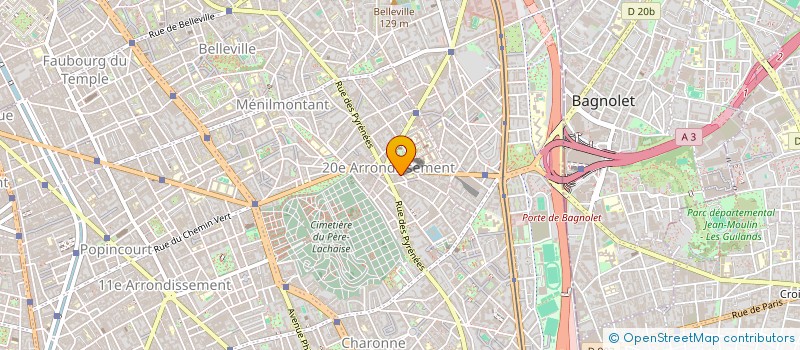 localisation de l'entreprise SCM RUE DU CHER  PARIS