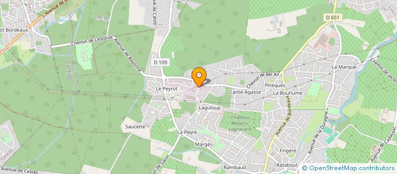 localisation de l'entreprise SCM RUFI CABINET KINE  LEOGNAN