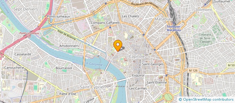 localisation de l'entreprise SCM S.M.  TOULOUSE